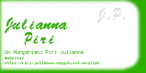 julianna piri business card
